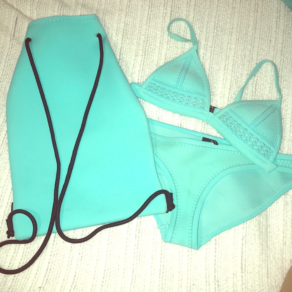 Turquoise Triangl Bikini